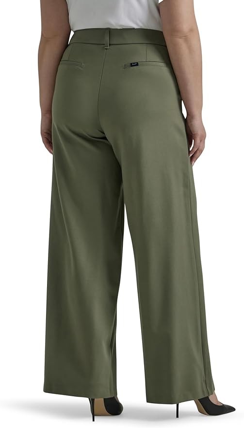 Lee Women's Plus Size Ultra Lux Comfort Any Wear Wide Leg Pant