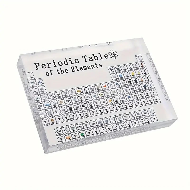 1pc Acrylic Chemical Element Circulation Table Physics Display Teaching Props, Gift For Science Lovers