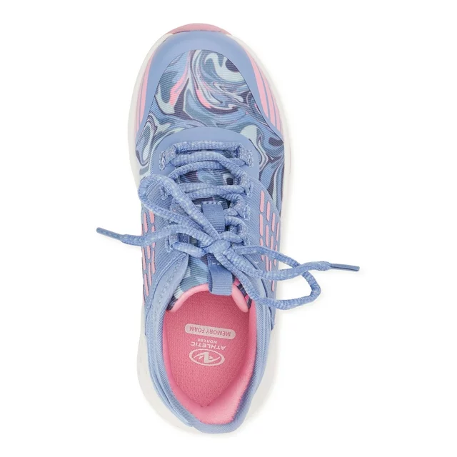 Athletic Works Girls Mesh Running Sneakers, Sizes 13-5