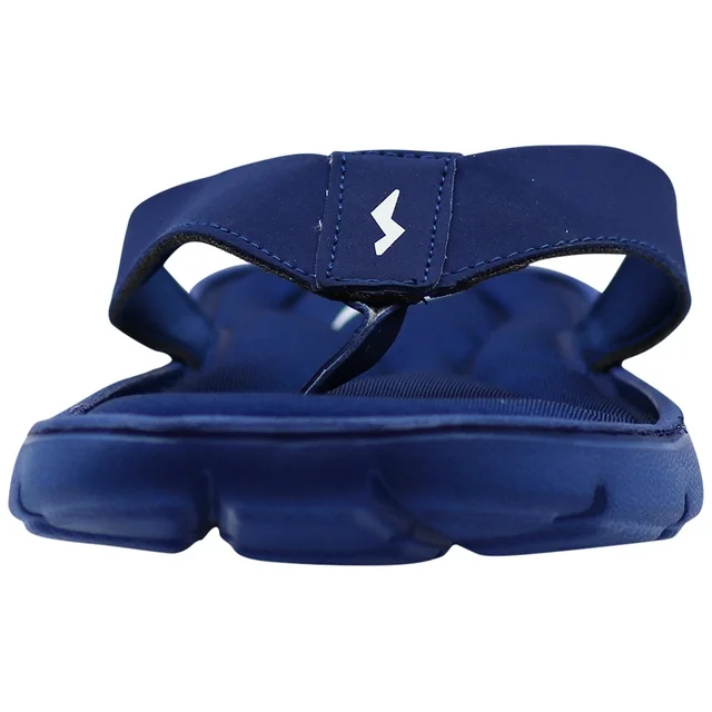 NORTY Mens Memory Foam Flip Flops Adult Male Thong Sandals Navy