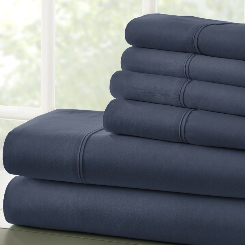 Luxury 6PC Sheets Set Comfort by Kaycie Gray Hotel Collection