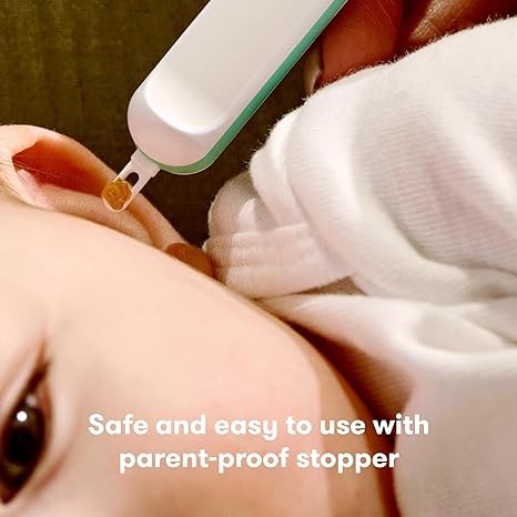 Frida Baby 3-in-1 Nose, Nail + Ear Picker | Baby Ear Cleaner + Baby Nose Cleaner and Nail Tool for Babies + Toddlers, Safely Clean Baby's Boogers, Ear Wax & More