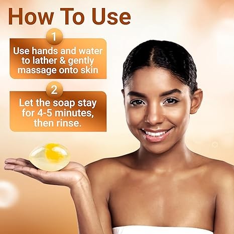 Twins Personal Care Egg Soap, Luxurious Handmade Egg Shaped with Kojic & Hyaluronic Acid Soap, Natural ingredients