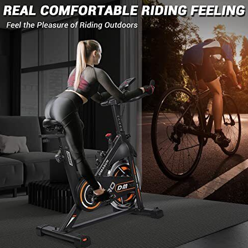 Magnetic Resistance/Brake Pad Exercise Bike, Indoor Cycling Bike Stationary